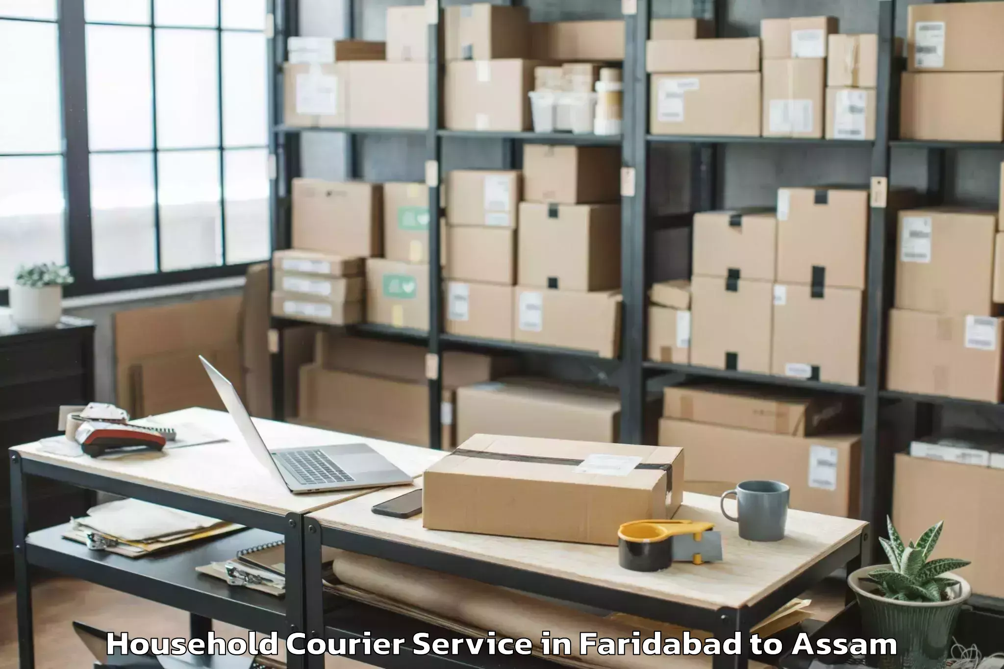 Easy Faridabad to Rangjuli Household Courier Booking